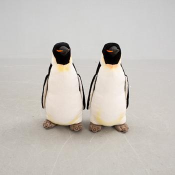 LEKSAKER, ett par pingviner, märkta Steiff 1900-talets andra hälft.