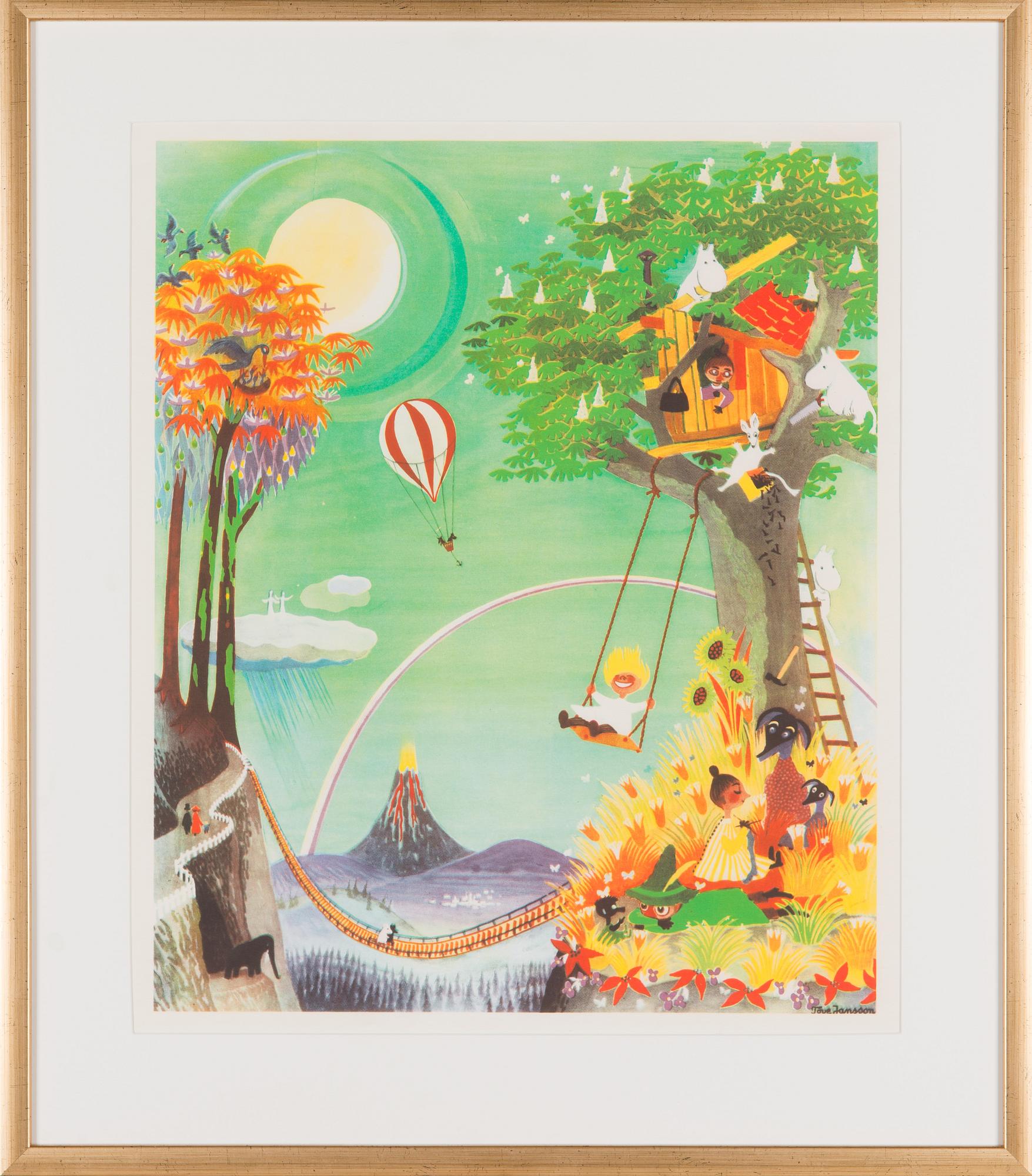 Tove Jansson, affisch "Regnbågshuset".