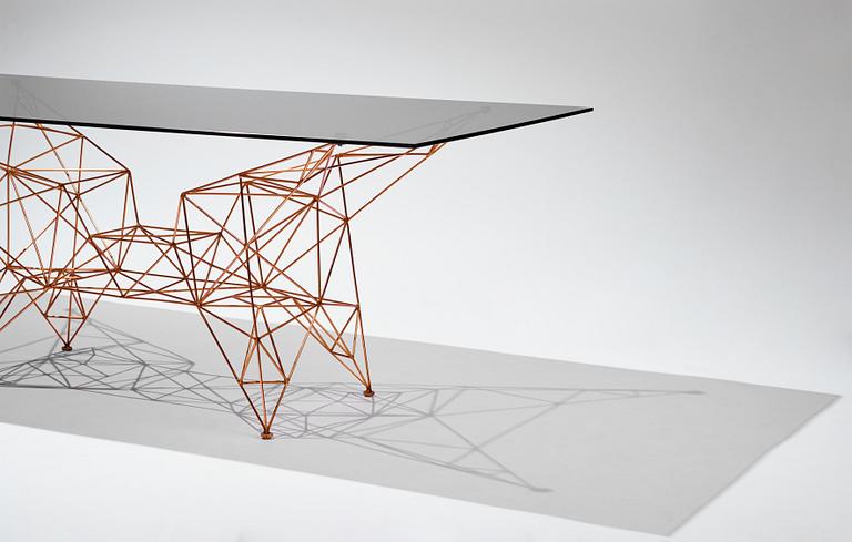 matbord, "Pylon Dining Table", Tom Dixon Studio, London, efter 2014.