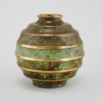 A vase made in bronze, by SVM Handarbete in the 1930/40s.