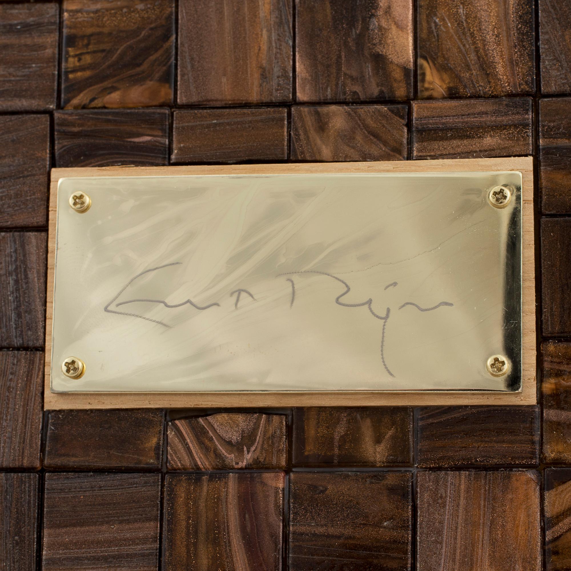 ERNST BILLGREN, skulptur, "Gävle", unikat, ur serien 100 orter, brons, signerad på plakett.