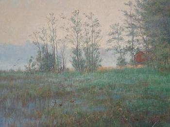 Ida Gisiko-Spärck, Landscape from the Lilla Sickla estate, Nacka, Sweden.