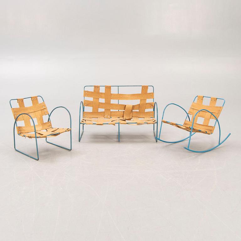 A three pcs children's lounge set 1940s-50s.