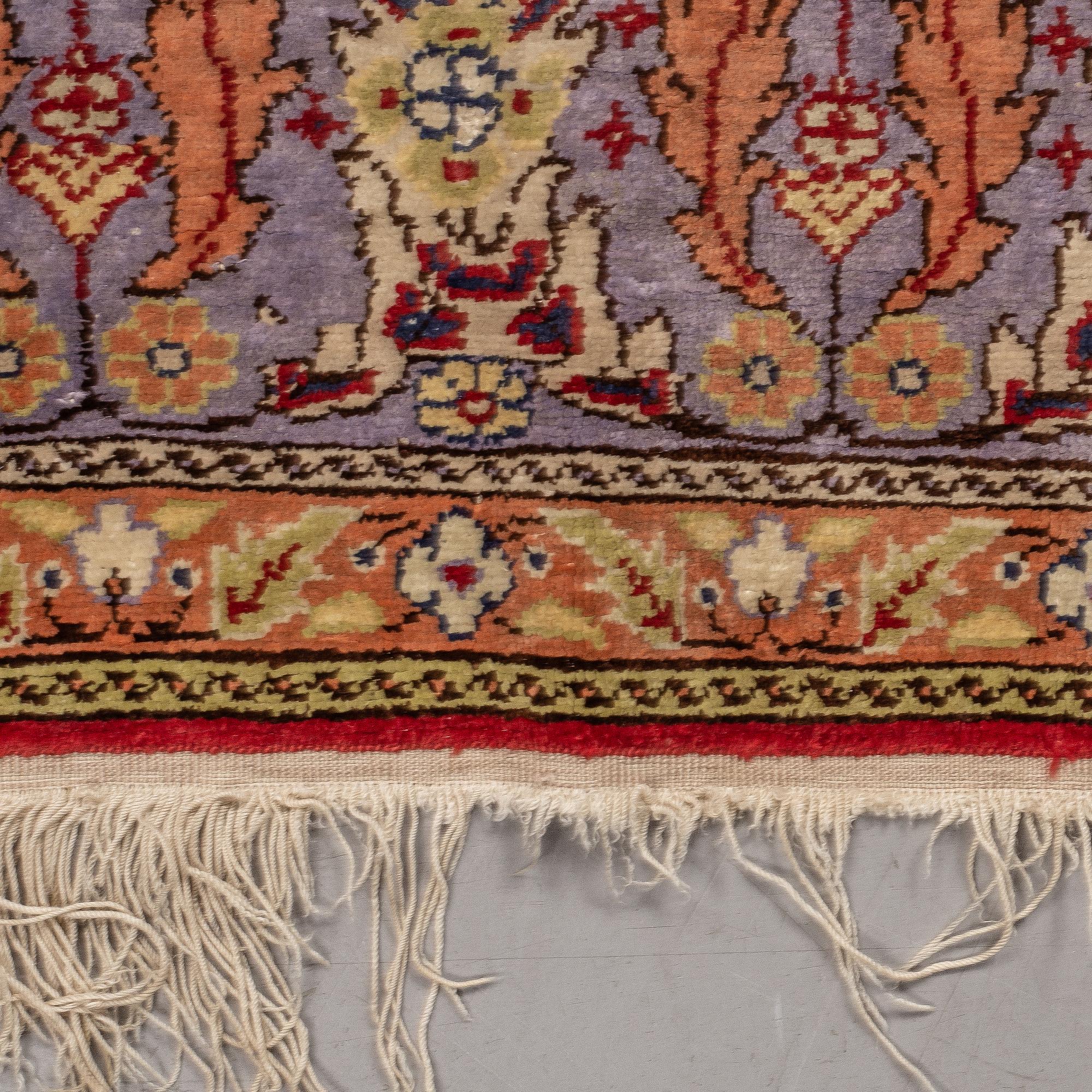 A rug, Old Silk Turkish, ca 180 x 117 cm.