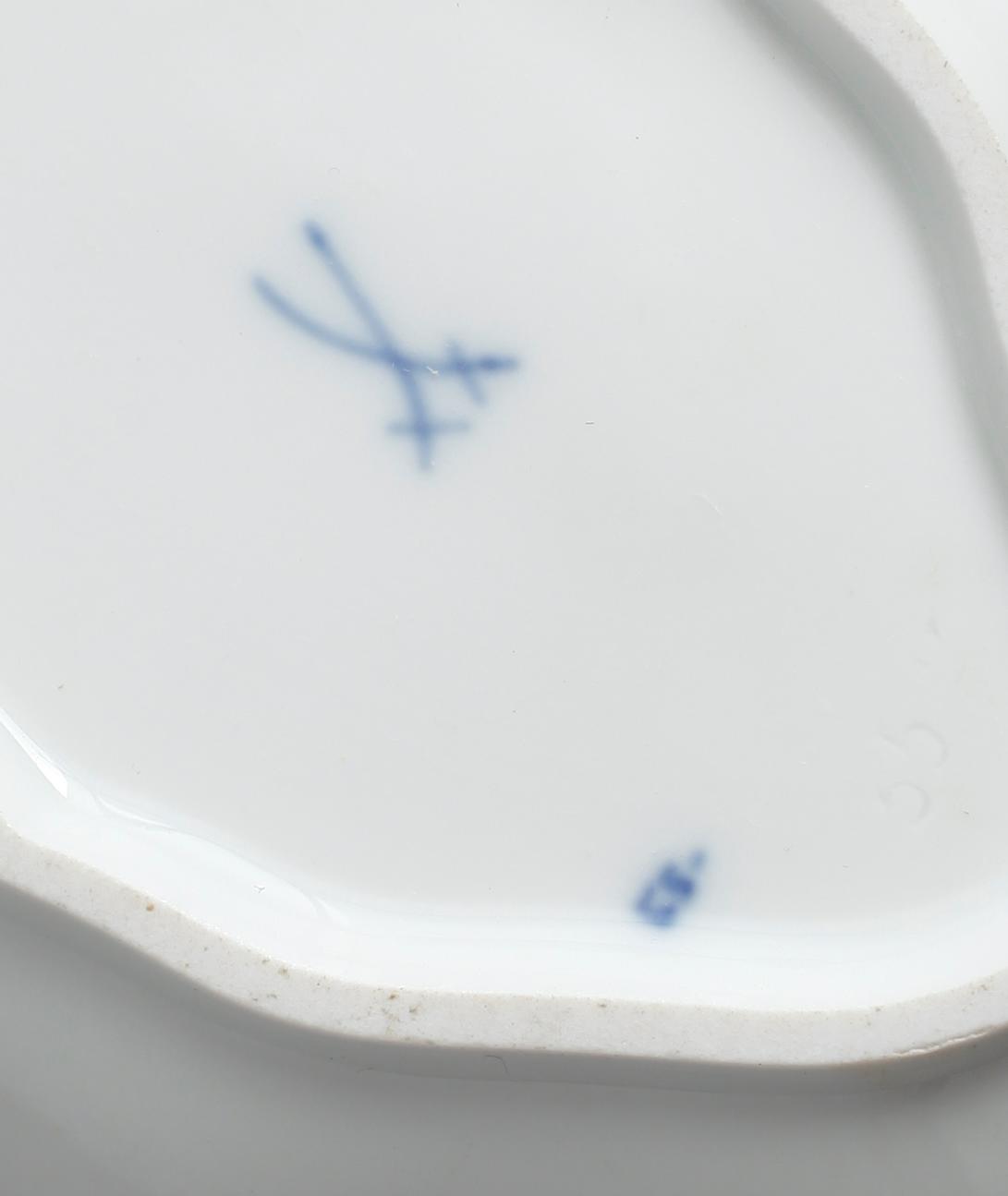 SERVISDELAR, 8 st, porslin, Meissen, 1900-talets första hälft.