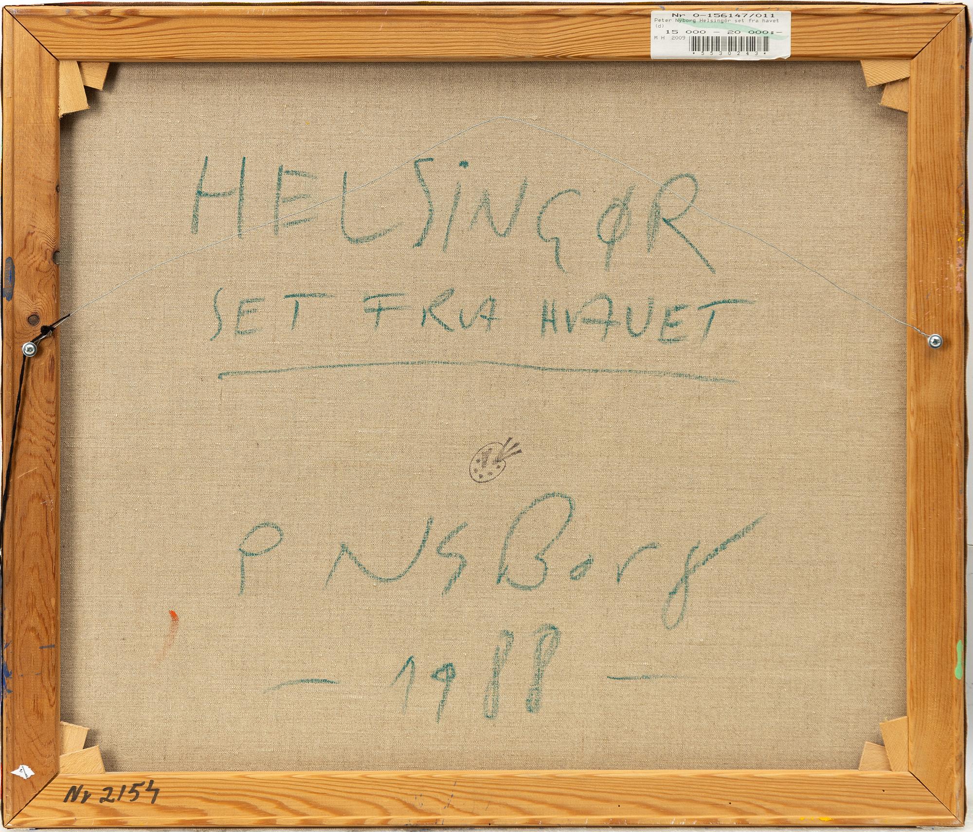 Peter Nyborg, "Helsingör set fra havet".
