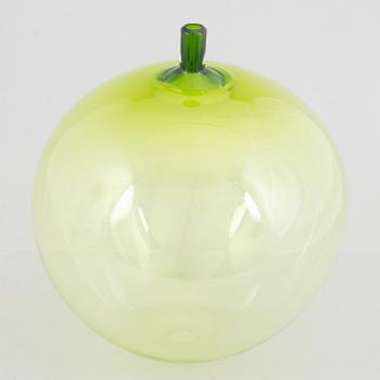 Ingeborg Lundin, an 'Äpplet' (The Apple) glass vase, Orrefors, Sweden post 1957.