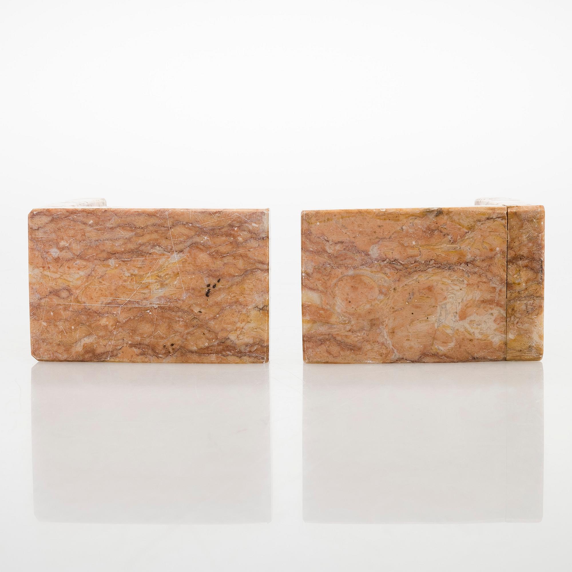 Bookends, a pair, 20th century.