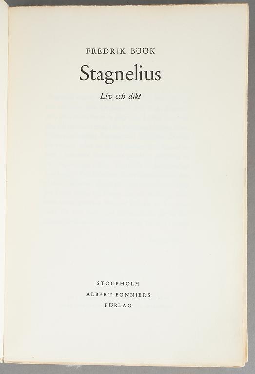 E.J. STAGNELIUS, Samlade Skrifter, 1-3, L. Hammarsköld, Stockholm 1830-33.