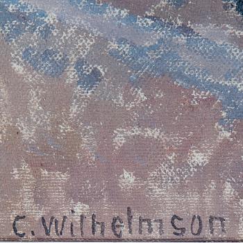 CARL WILHELMSON, canvas, signed Carl Wilhelmson. Plein air study on verso.