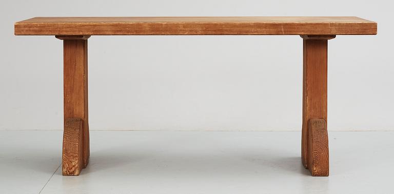 An Axel-Einar Hjorth 'Sandhamn' pine table, NK Sweden 1930's.