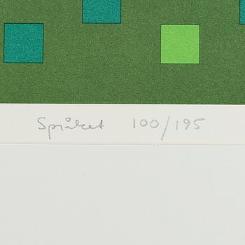 K G ( KARL GUSTAF) NILSON, färglitografi, signerad och daterad 1980, numrerad 100/195.