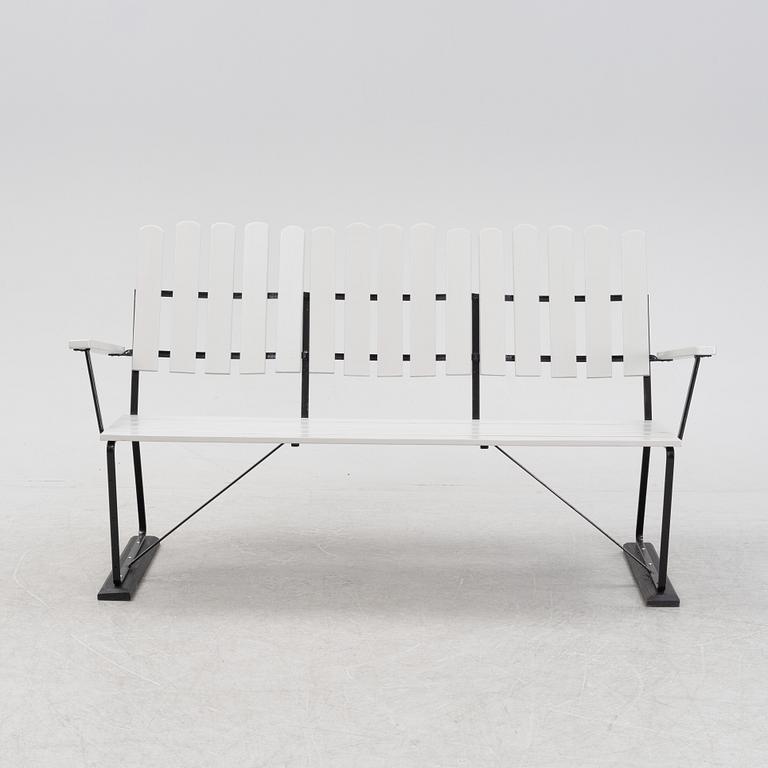 Arthur Lindquist, a model 'A2' garden sofa, Grythyttan Stålmöbler.