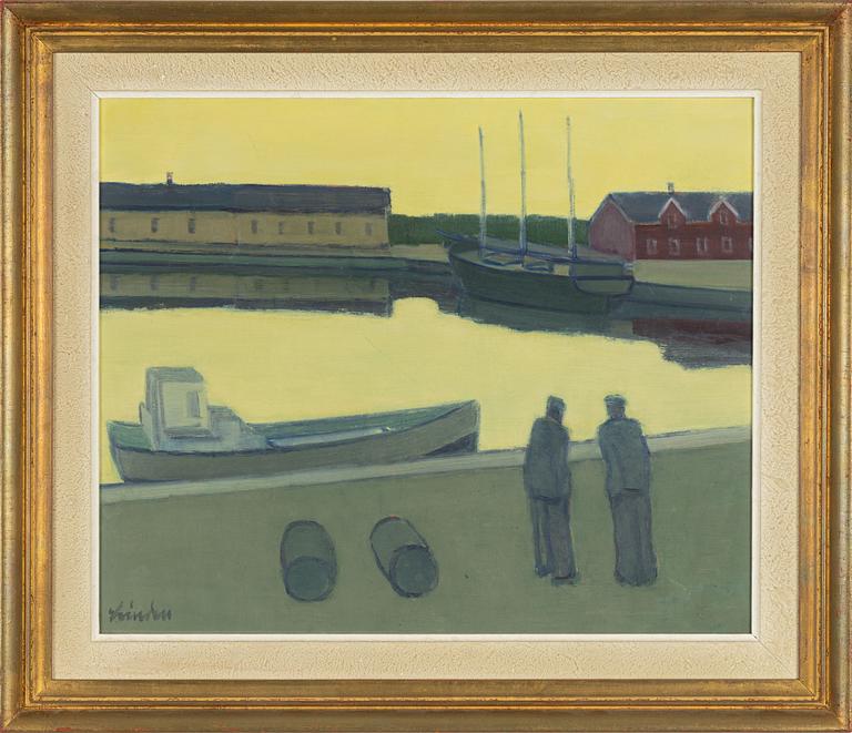 Helge Linden, Vid hamnkajen.