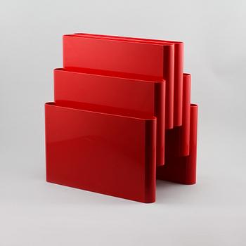 TIDNINGSSTÄLL, plast, Giotto Stoppino, Kartell, Italien, 1900-talets andra hälft.