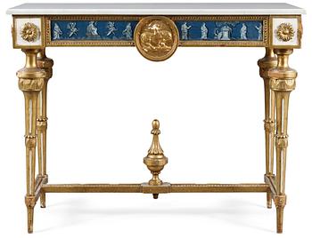 A Gustavian late 18th century console table.