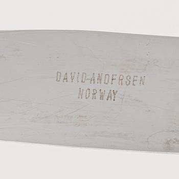 Cutlery set, David Andersen, "Norona" silver plate, 59 pieces, Norway.