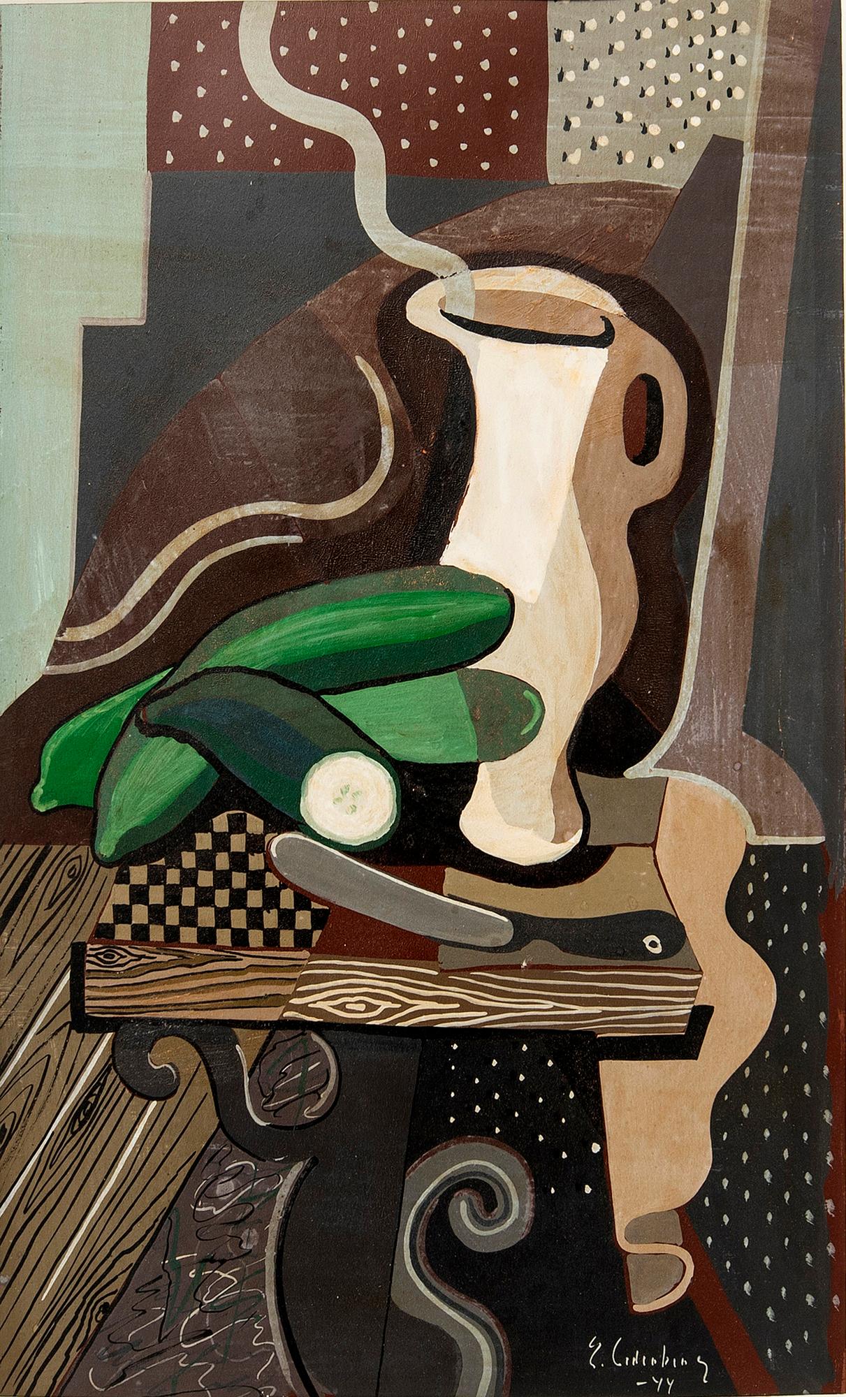 Eric Cederberg, Still Life with Cucumbers.