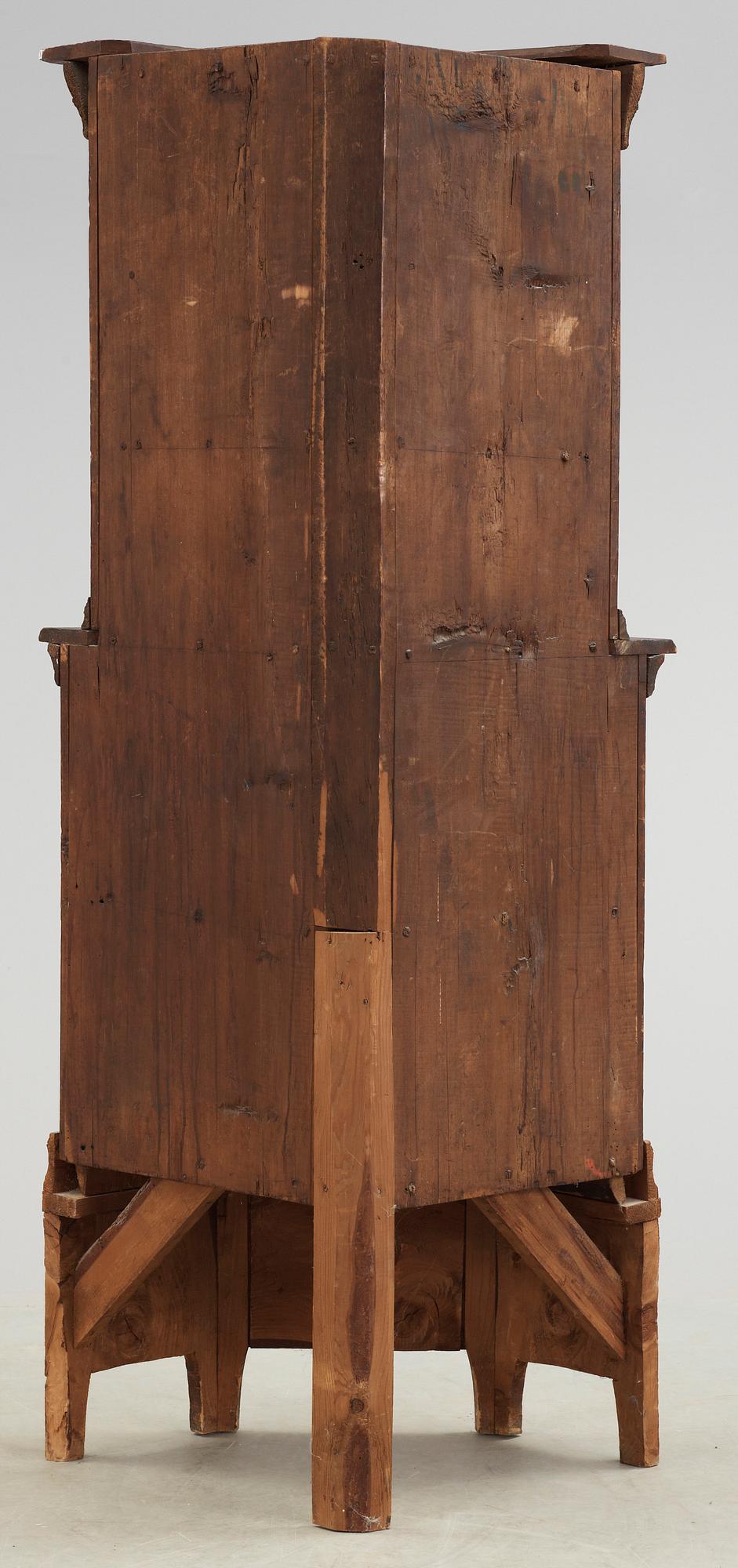 HÖRNSKÅP, allmoge, Dalarna, bär  datering 1805.