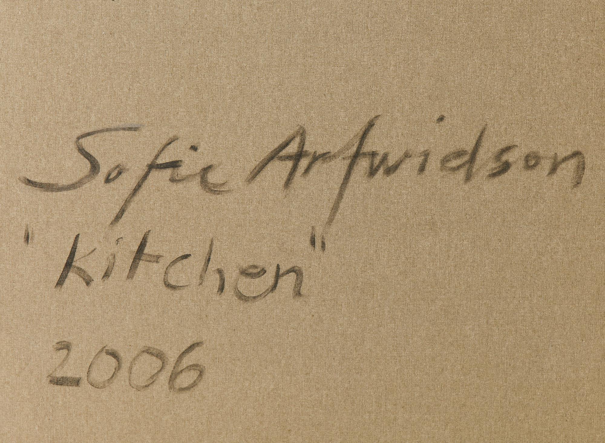 SOFIE ARFWIDSON, "Kitchen". Signerad Sofia Arfwidson och daterad 2006 a tergo.
