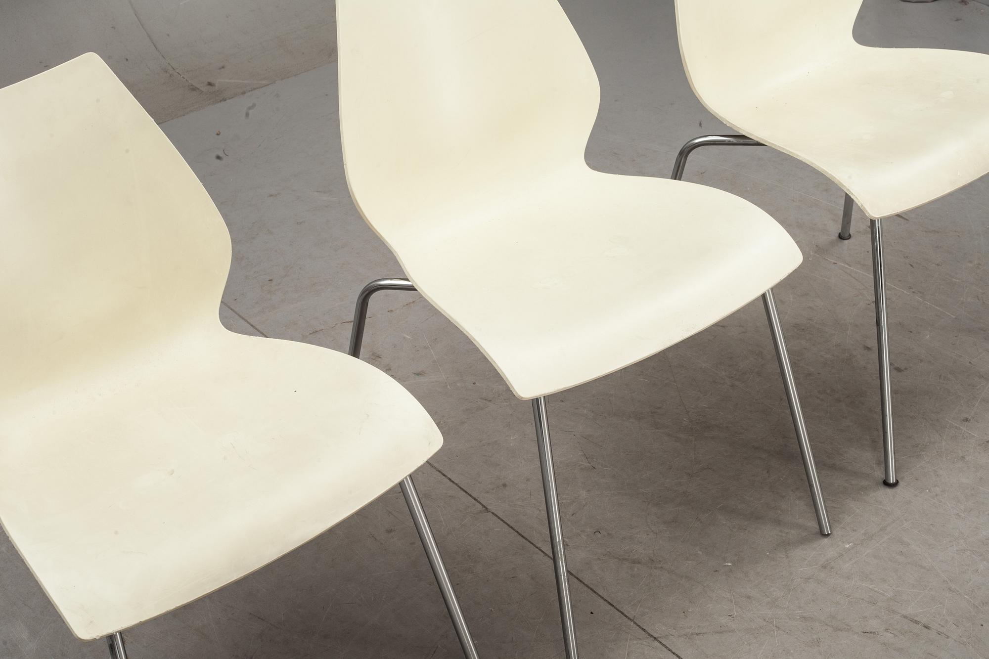 STOLAR, 3 st, "Maui", Vico Magistretti för Kartell, Italien, märkta.