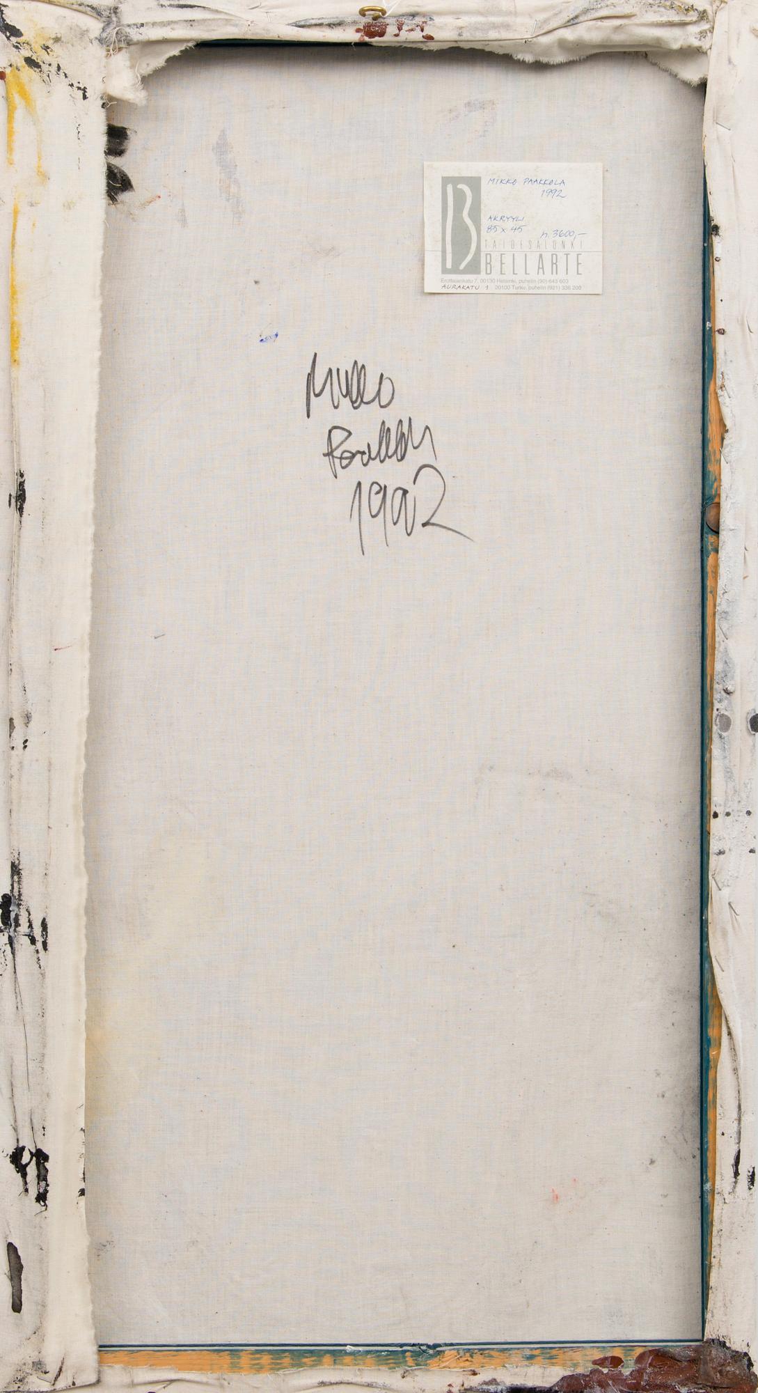 MIKKO PAAKKOLA, olja på duk, signerad och daterad -92.