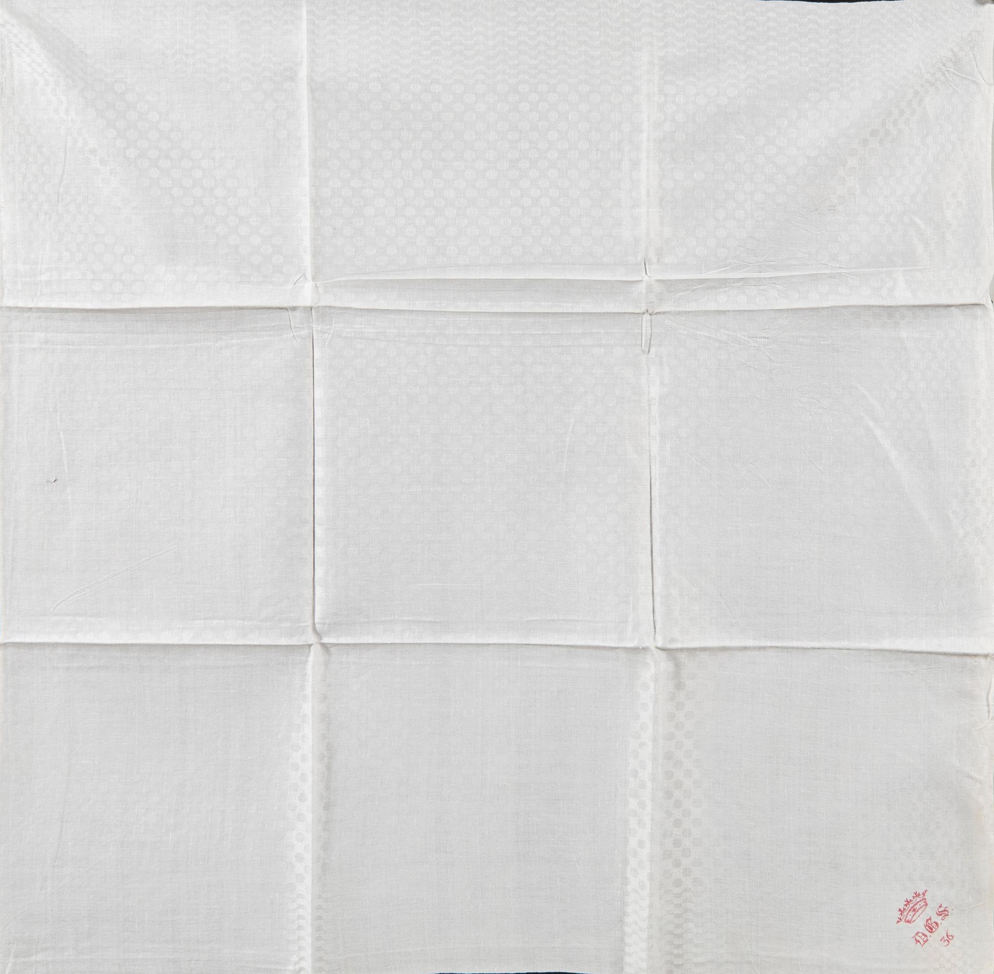 Napkins, 35 pcs, first half of the 20th century, damask, approx. 78x75 cm.