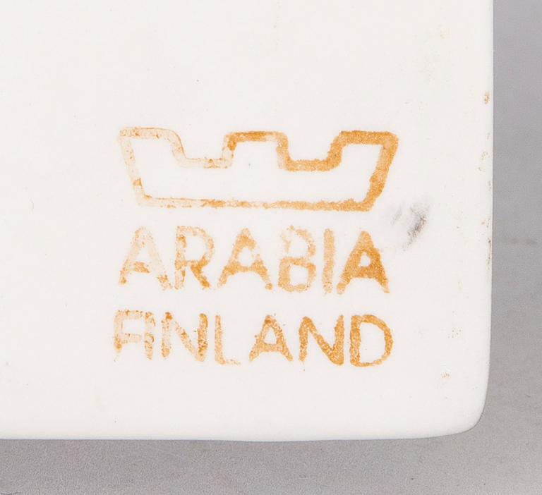 HELJÄ LIUKKO-SUNDSTRÖM, A set of two ceramic wall plaquets, signed. Arabia Finland.