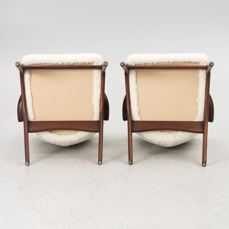 Kurt Østervig, attributed to. A pair of armchairs, Denmark.