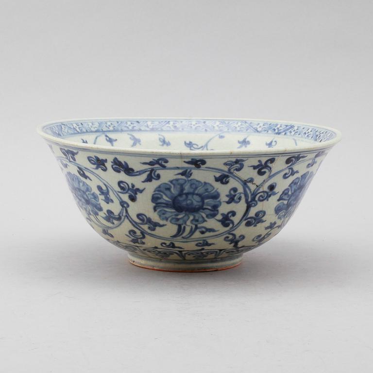 SKÅL, porslin, Kina, Ming Xuande 1400-tal.