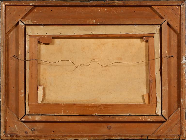 OKÄND KONSTNÄR, olja på duk, runt sekelskiftet 1900.