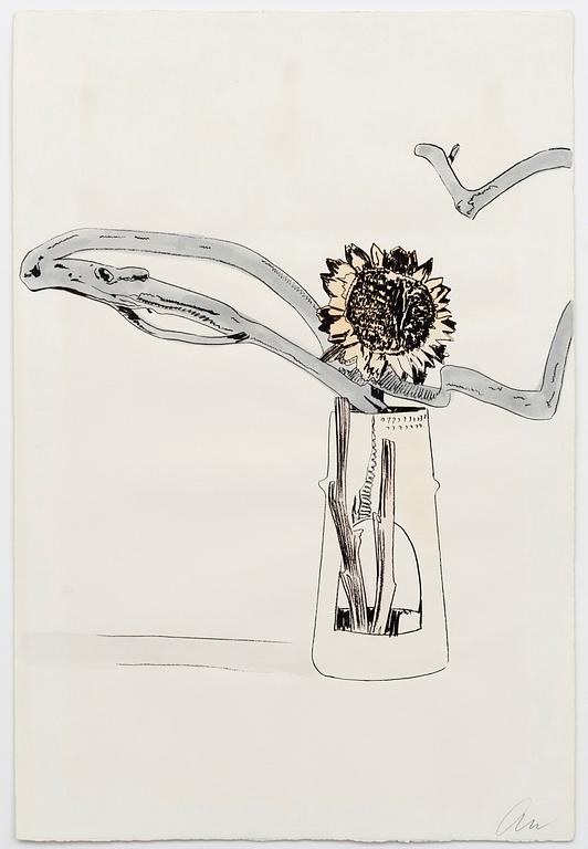 ANDY WARHOL, 'Flowers (Hand-Colored) 112', screenprint, handkolorerat, signerat -74, 110/250.