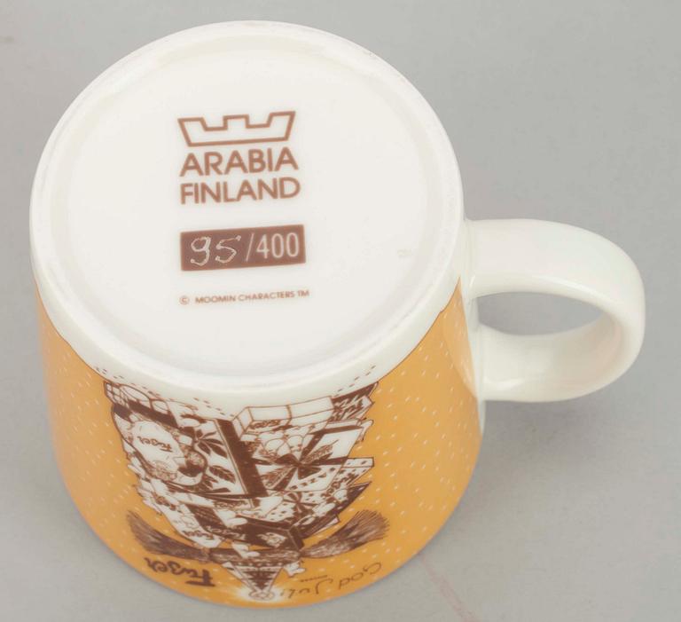 MUGG, porslin, Fazer Café Julmugg, numr. 95/400, Arabia, Finland.