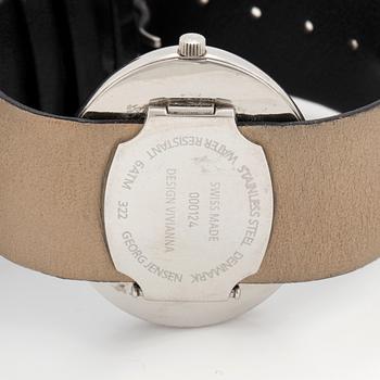 GEORG JENSEN, Vivianna Oval Large, wristwatch, 40,9 x 35 mm.