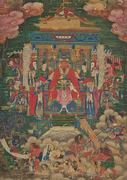 1022. A large painting by anonymous artist, Qing dynasty, 18th/19th century.