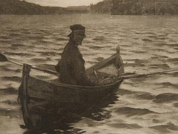 Akseli Gallen-Kallela, Rowing to the Shore.