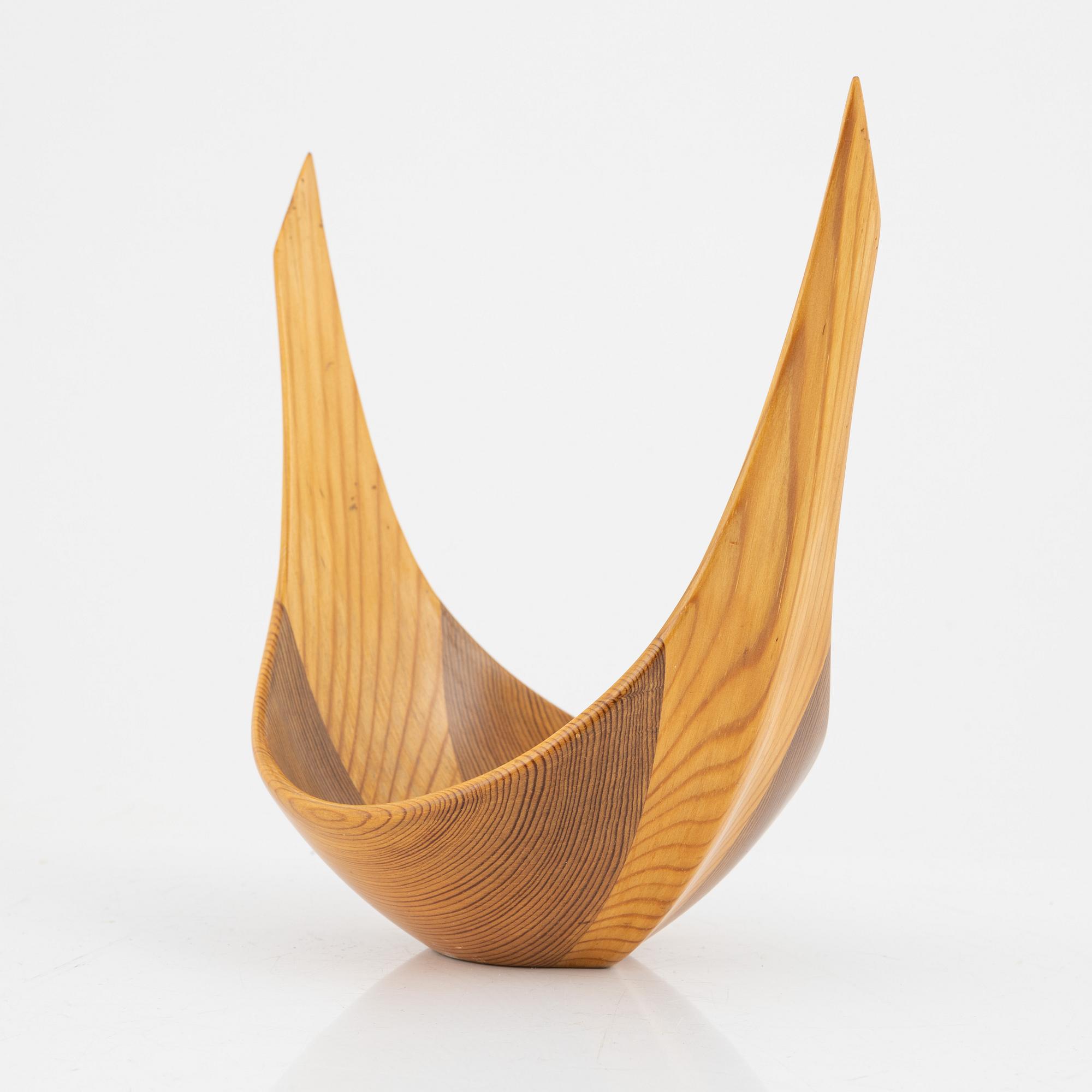 Johnny Mattsson, Snibbskål och bricka, signerade.