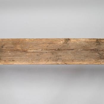 A folk art bench, circa 1900.