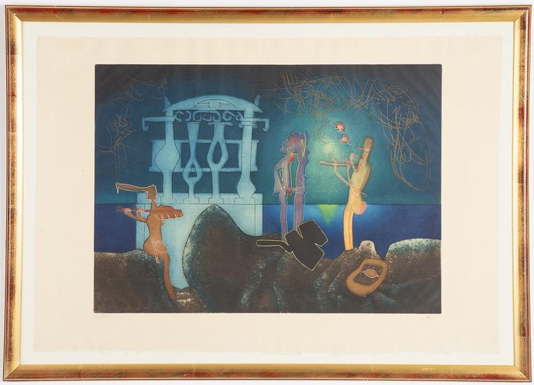 Roberto Matta, utan titel, ur "L'Arc, obscure des heures".