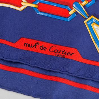 Cartier, a silk scarf.