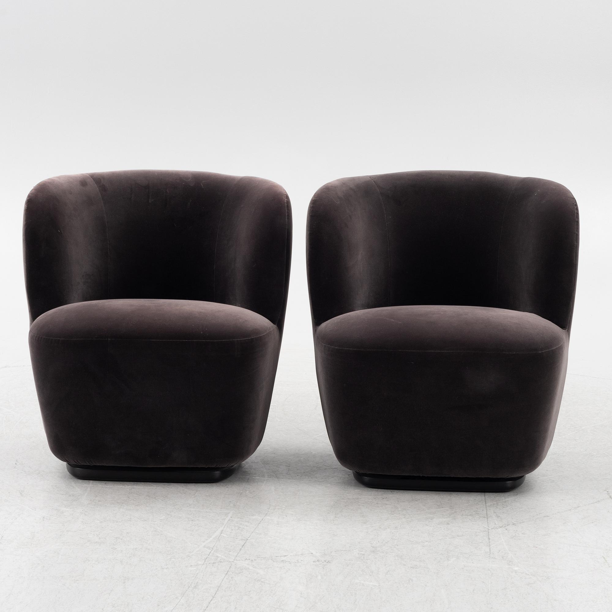 Space Copenhagen, armchairs, a pair, "Stay Lounge Chair", Gubi, Denmark.