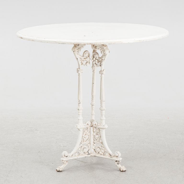 Garden furniture, 3 pieces, mid-20th century.