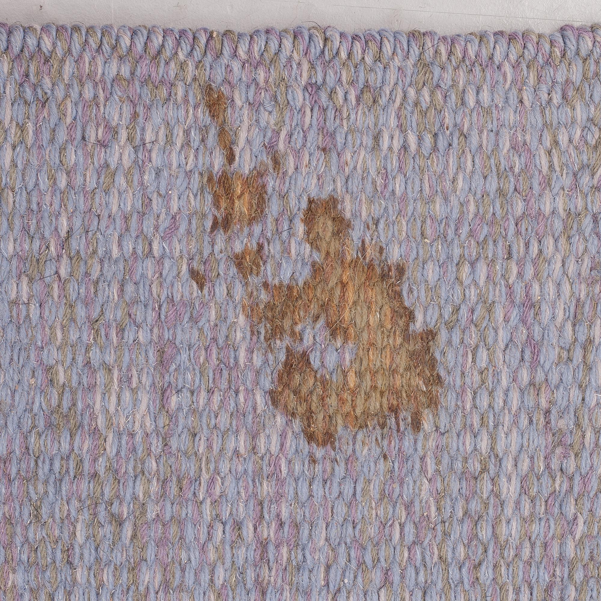 MATTO, flat weave, ca 202 x 137 cm, signed IS (probably Ingegerd Silow).