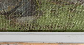 HALVOR HALVORSEN, olja på duk, signerad.