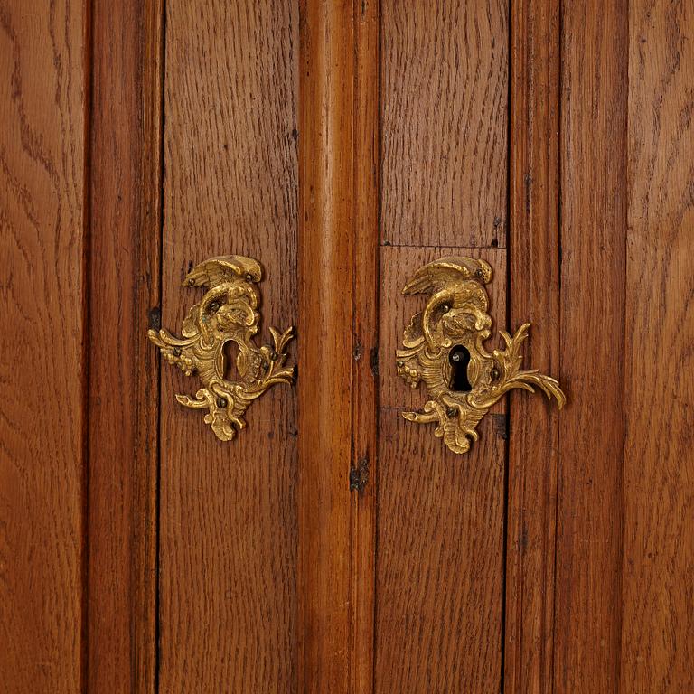 A Baroque Oak Cabinet, second half of the 18th Century.