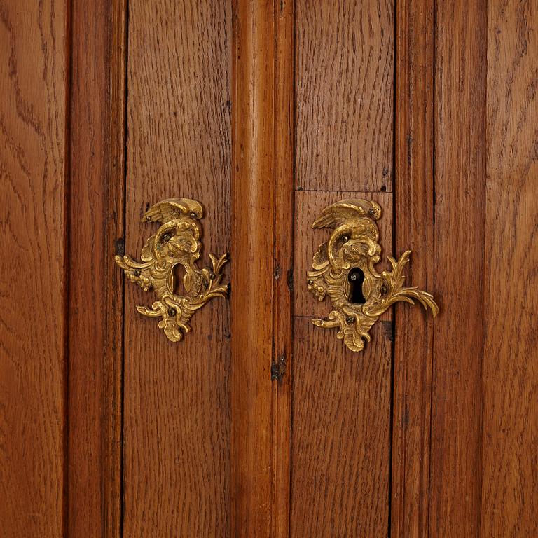 A Baroque Oak Cabinet, second half of the 18th Century.