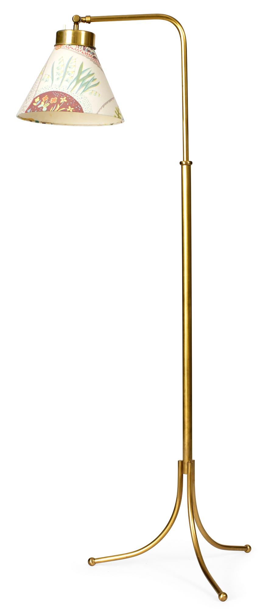 A Josef Frank brass floor lamp, Firma Svenskt Tenn.