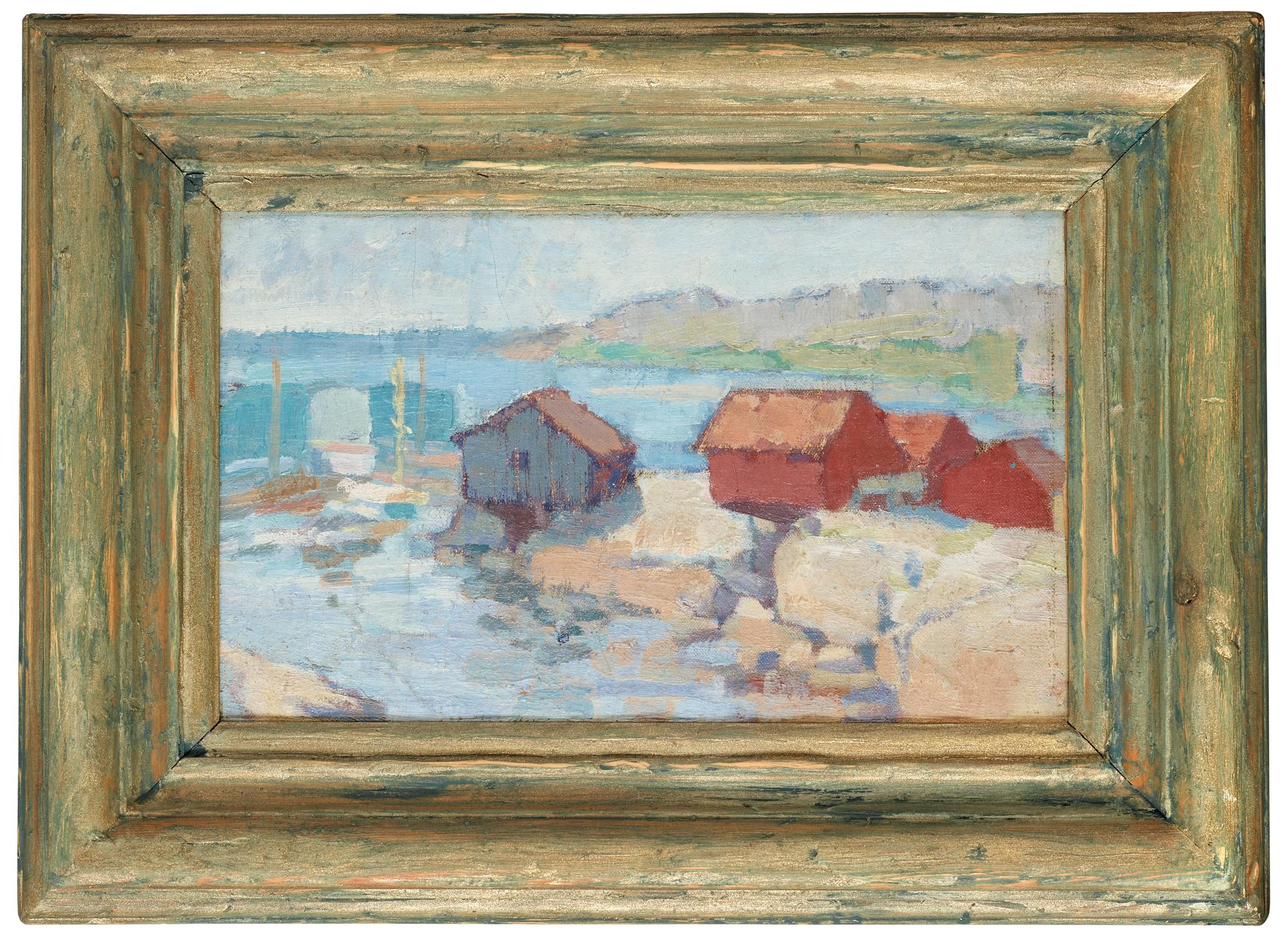 Carl Kylberg, "Sjöbodar vid Styrsö" (Sjöbodar).
