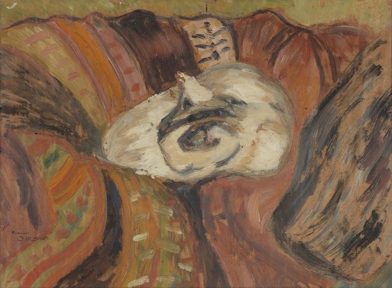 Helmer Osslund, Sleeping Cat.