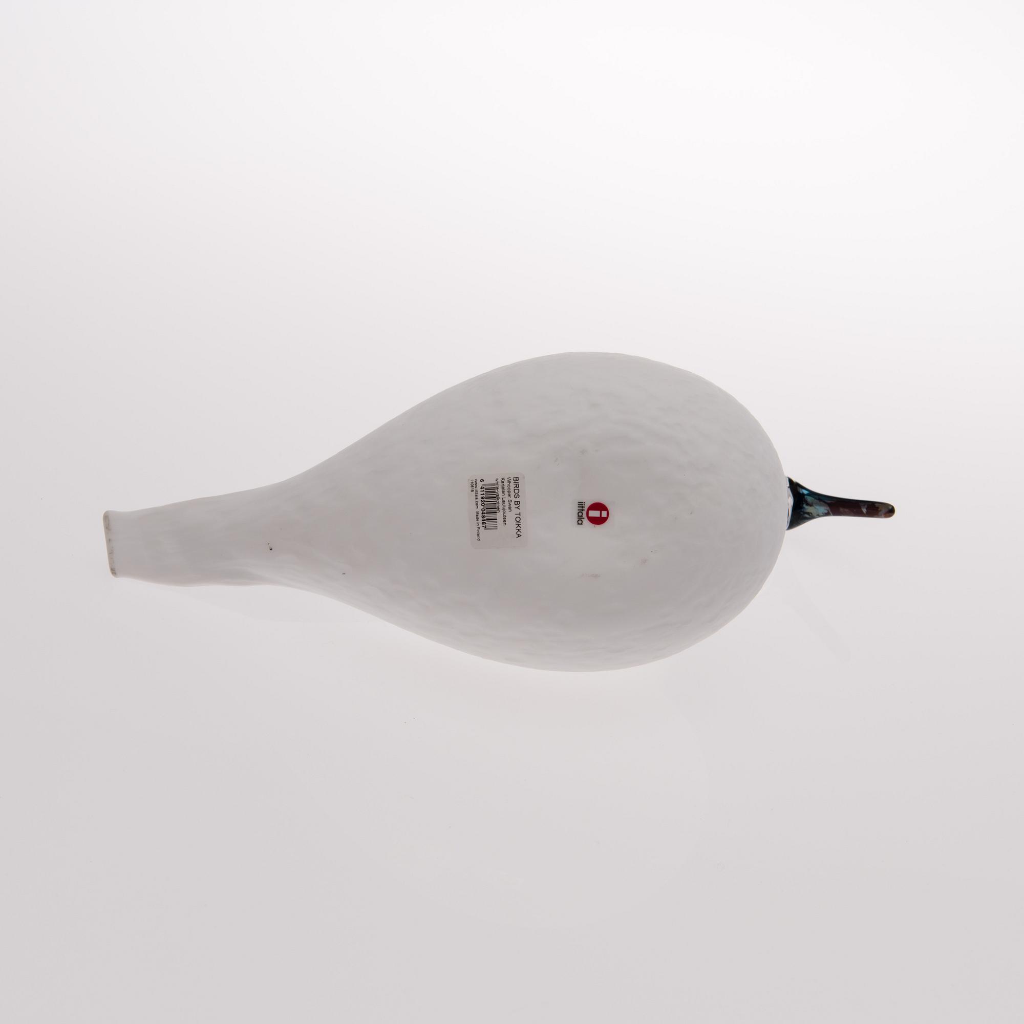 OIVA TOIKKA, LASILINTU, "Karjalan Laulujoutsen", signeerattu O. Toikka Iittala 5140 2015.